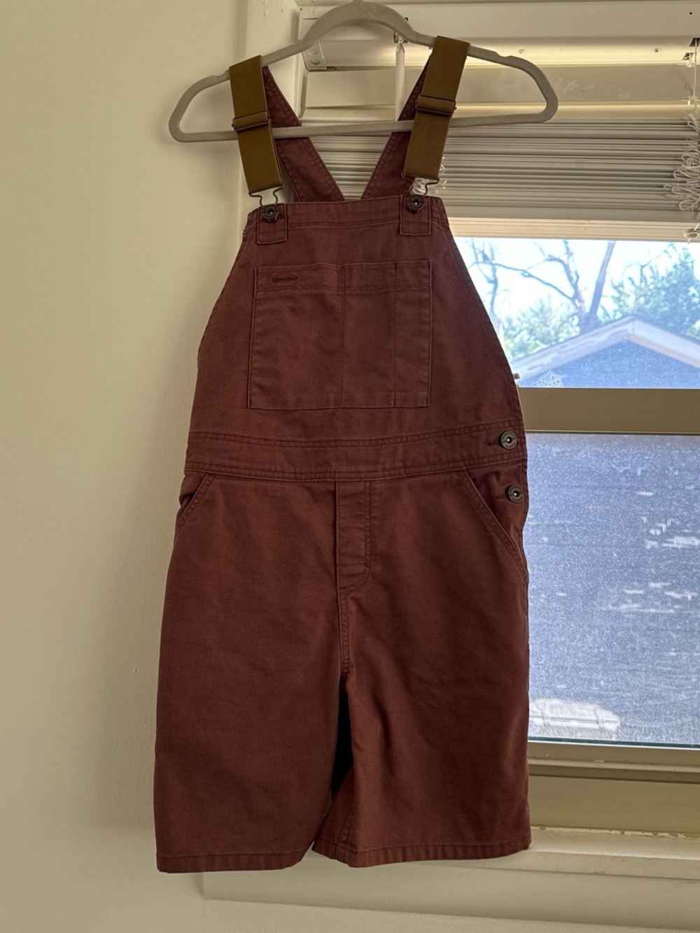 REI Co-op brown overall shorts